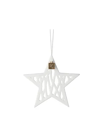 RAEDER | Adorno de estrella de Navidad 8x8cm blanco | 